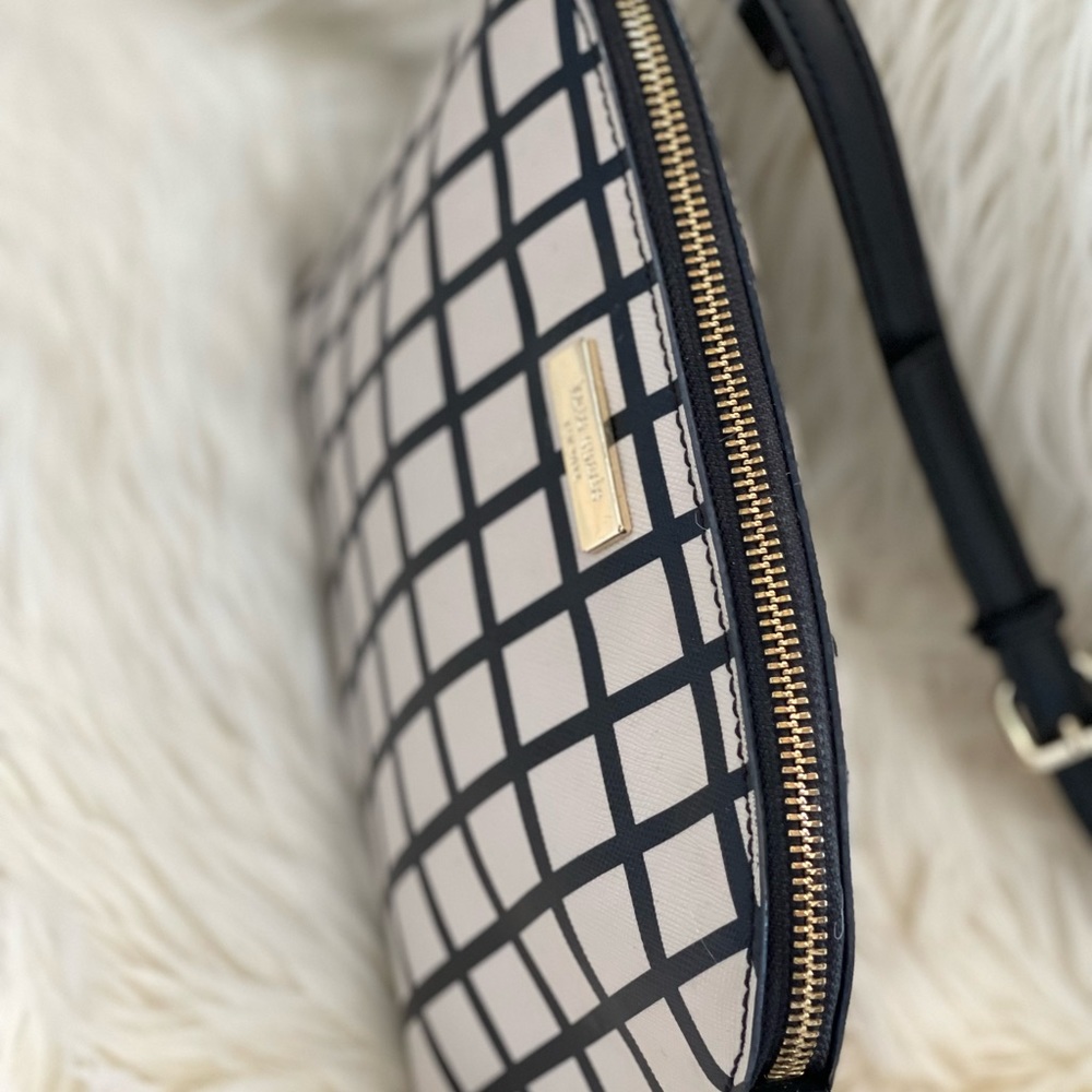 KATE SPADE Black and Beige Checker crossbody bag 🍾 - Picture 7 of 7
